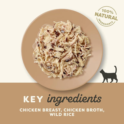 Applaws Natural Cat Food with Chicken Breast & Wild Rice in Broth | 100% Natural | 70g