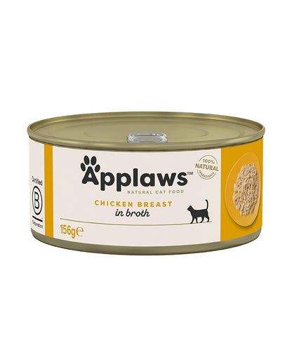 Applaws Natural Cat Food with Chicken Breast in Broth | 100% Natural | 156g
