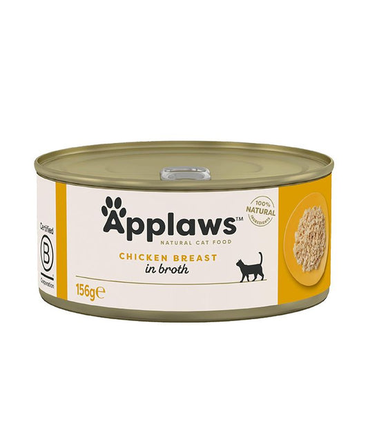 Applaws Natural Cat Food with Chicken Breast in Broth | 100% Natural | 156g
