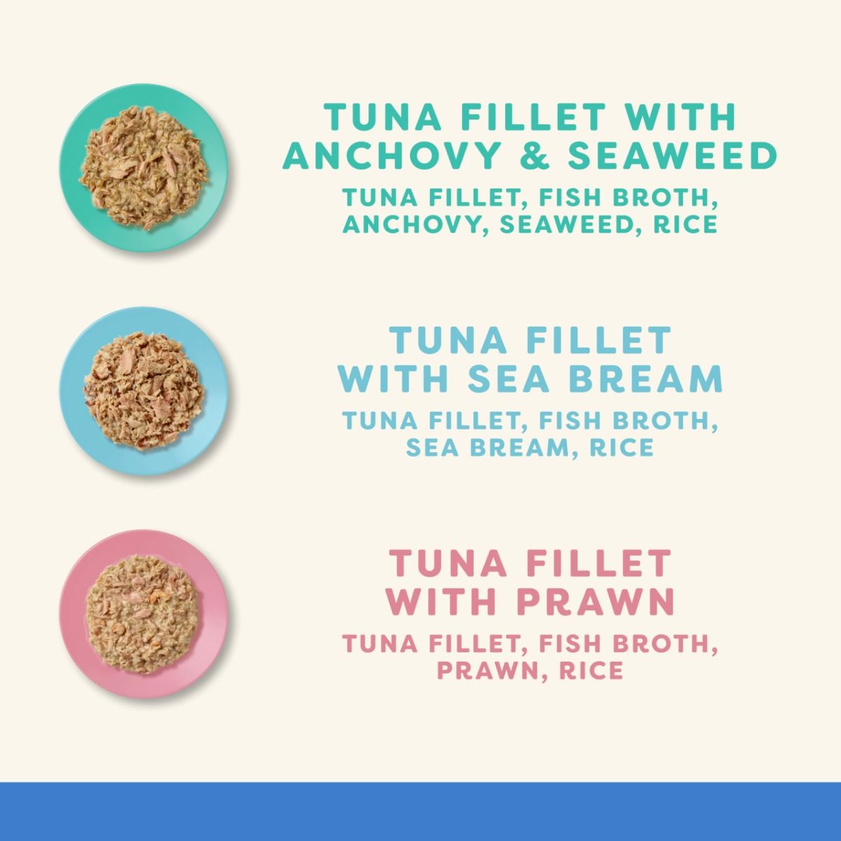 Applaws Fish Selection in Broth Natural Cat Food | Tuna with Anchovy, Sea Bream & Prawn | 12 x 70g Pouch Pack