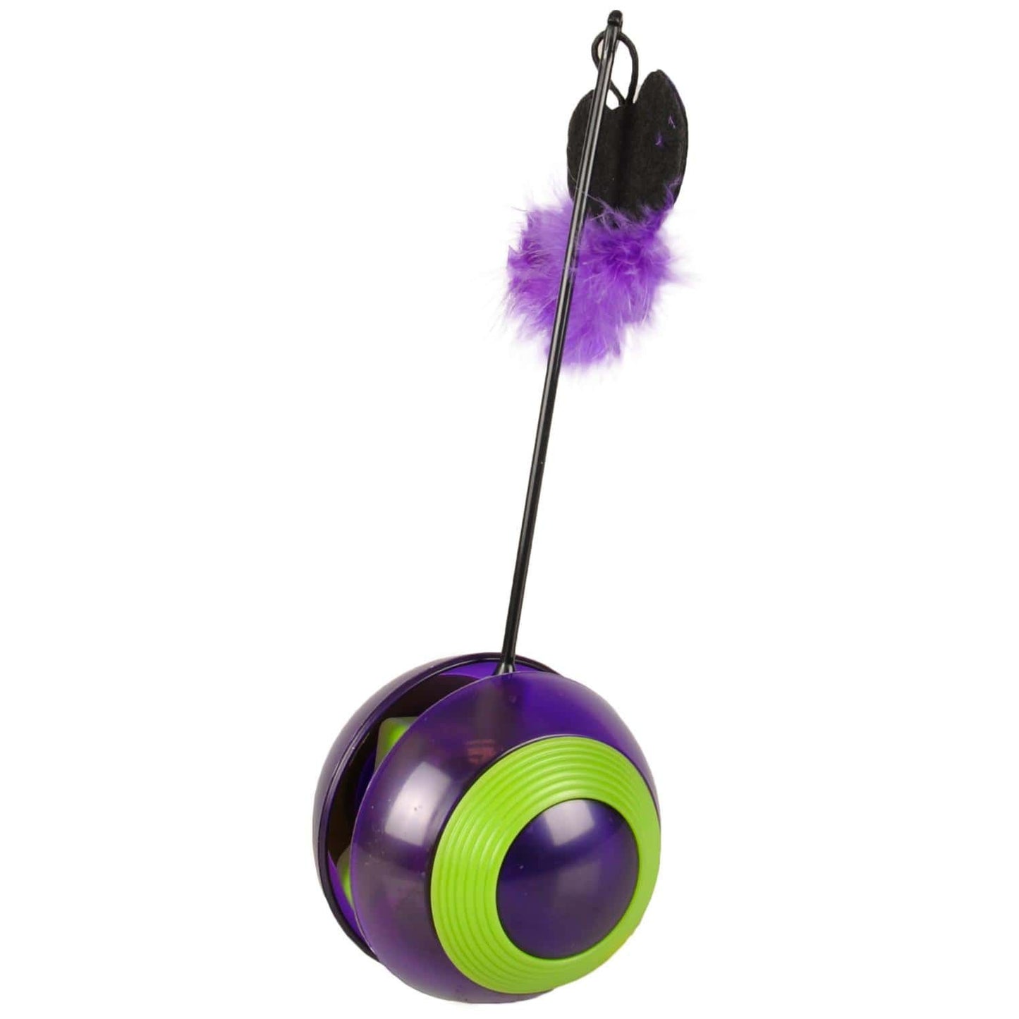 Flamingo Tumbler with LED Cat Toy | Light-Up Interactive Rolling Cat Toy