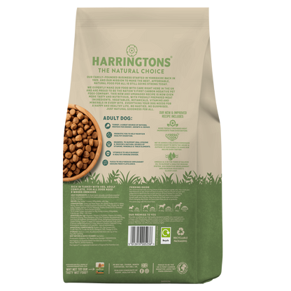 Harringtons Adult Turkey with Veg Dry Dog Food | High Meat | Freshly Prepared | Turkey Recipe | Complete Food | 1.7kg-15kg