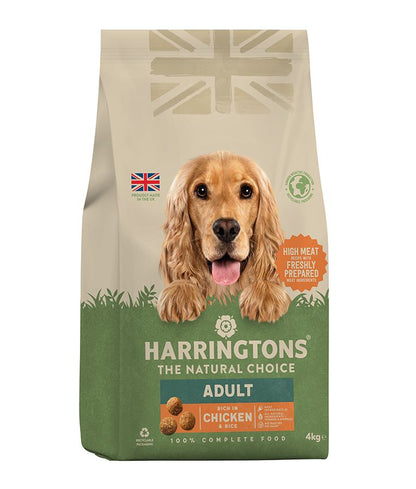 Harringtons Adult Chicken & Rice Dry Dog Food | High Meat | Freshly Prepared Chicken | Complete Nutrition | 1.7kg-4kg