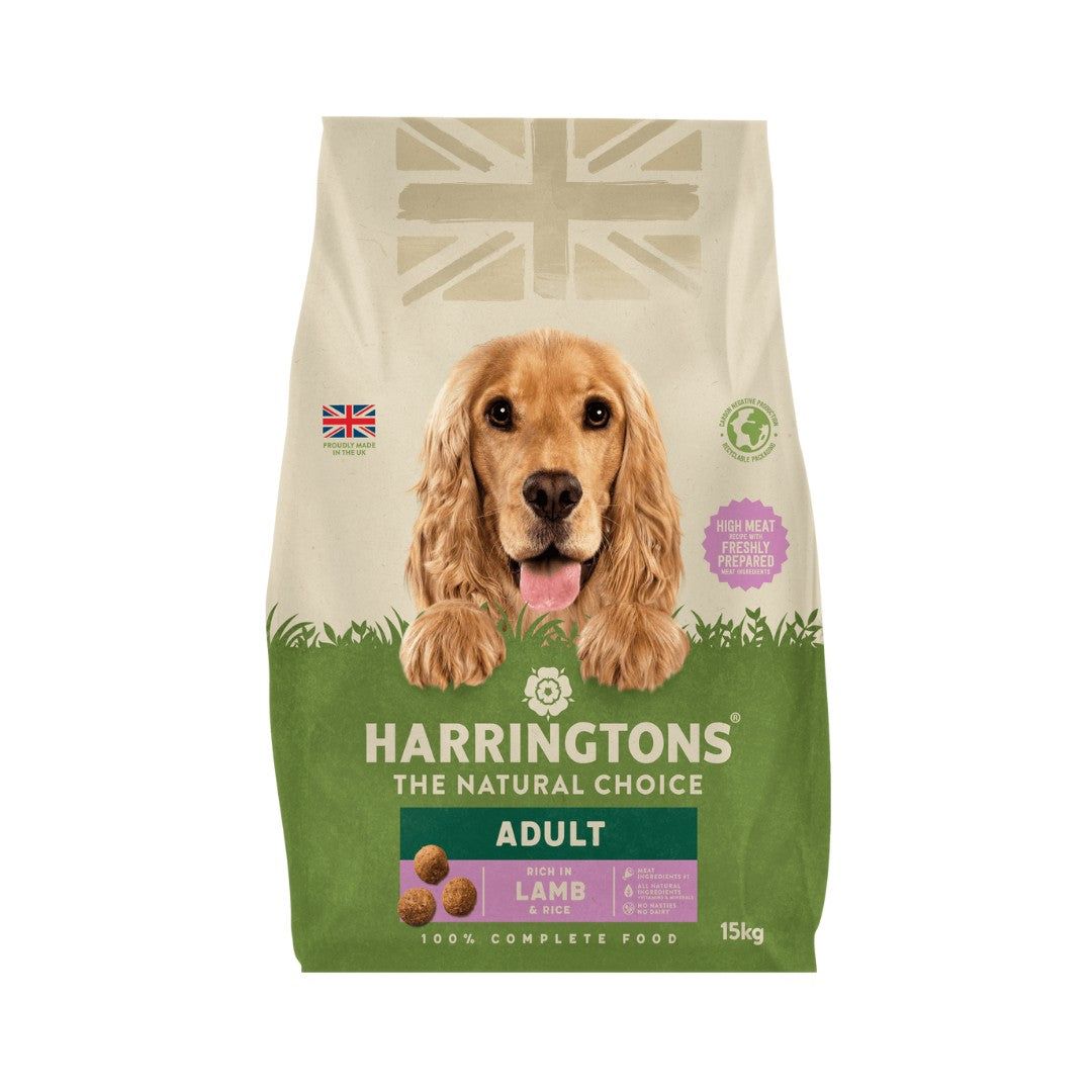 Harringtons Adult Lamb & Rice Dry Dog Food 1.7kg | High Meat | Freshly Prepared | Natural Choice | Complete Food | 1.7kg-15kg