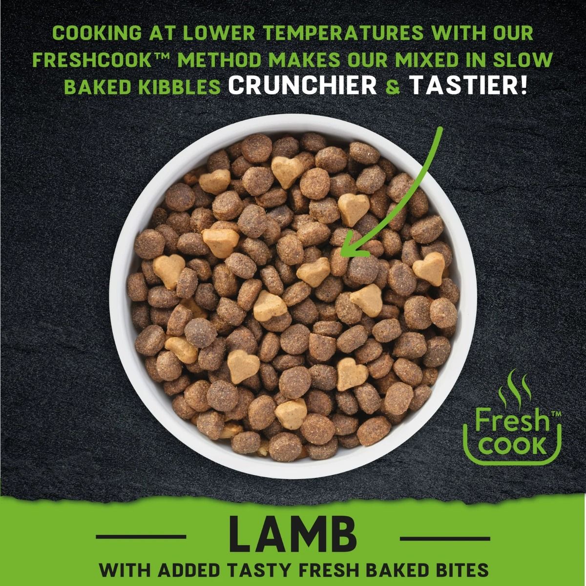 Harringtons Just 6 Lamb Grain Free Dry Dog Food | 50% Lamb & Salmon | 6 Ingredients | Fresh Baked Bites | Resealable | 2kg-12kg
