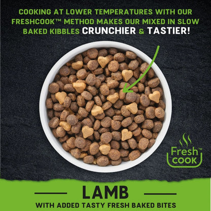 Harringtons Just 6 Lamb Grain Free Dry Dog Food | 50% Lamb & Salmon | 6 Ingredients | Fresh Baked Bites | Resealable | 2kg-12kg