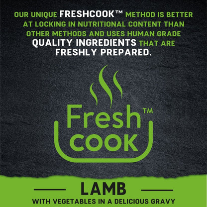 Harringtons Just 6 Lamb Grain Free Wet Dog Food | 70% Freshly Prepared Lamb | 6 Ingredients | Complete Adult | 380g