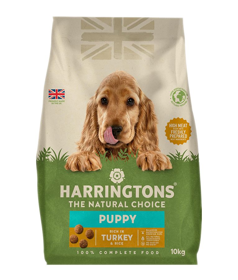 Harringtons Puppy Turkey & Rice Dry Dog Food | High Meat | Freshly Prepared Turkey | Smaller Kibble | Complete | 1.7kg-10kg