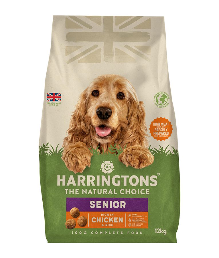 Harringtons Senior Chicken & Rice Dry Dog Food | High Meat | Freshly Prepared | Joint Support | Less Fat | 12kg