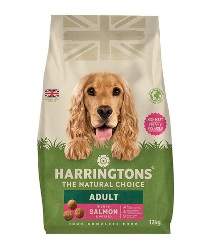 Harringtons Adult Salmon & Potato Dry Dog Food | High Meat | Freshly Prepared Salmon | Complete Nutrition | 1.7kg-12kg