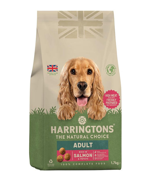 Harringtons Adult Salmon & Potato Dry Dog Food | High Meat | Freshly Prepared Salmon | Complete Nutrition | 1.7kg-12kg