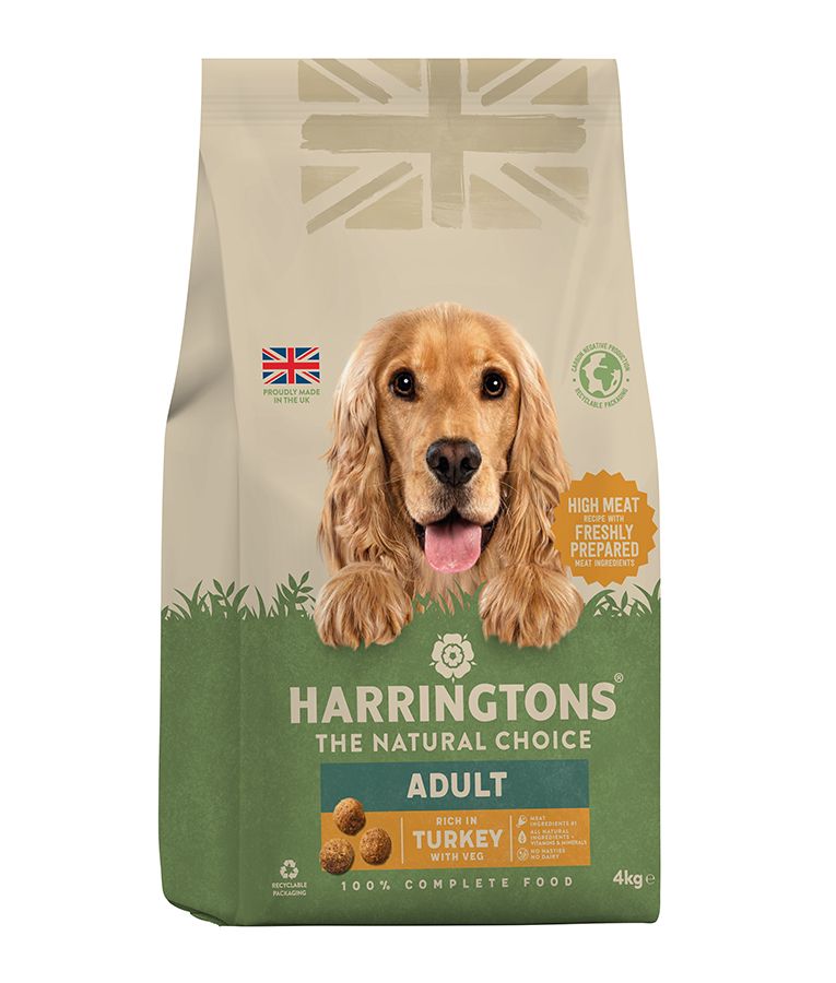 Harringtons Adult Turkey with Veg Dry Dog Food | High Meat | Freshly Prepared | Turkey Recipe | Complete Food | 1.7kg-15kg