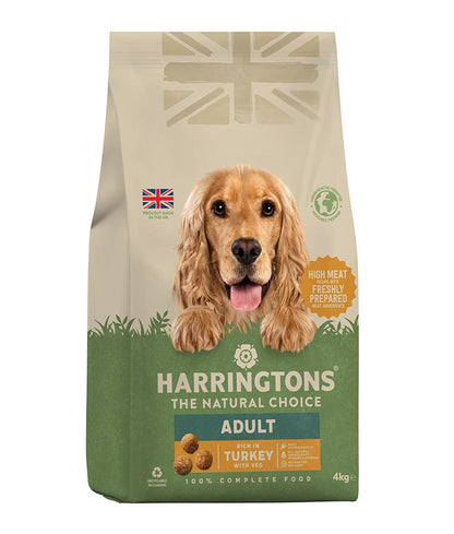 Harringtons Adult Turkey with Veg Dry Dog Food | High Meat | Freshly Prepared | Turkey Recipe | Complete Food | 1.7kg-15kg