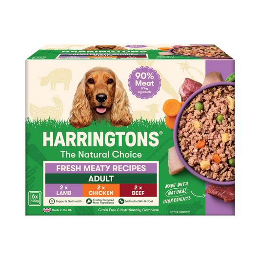 Harringtons Grain Free Meaty Selection Wet Dog Food 6 x 400g