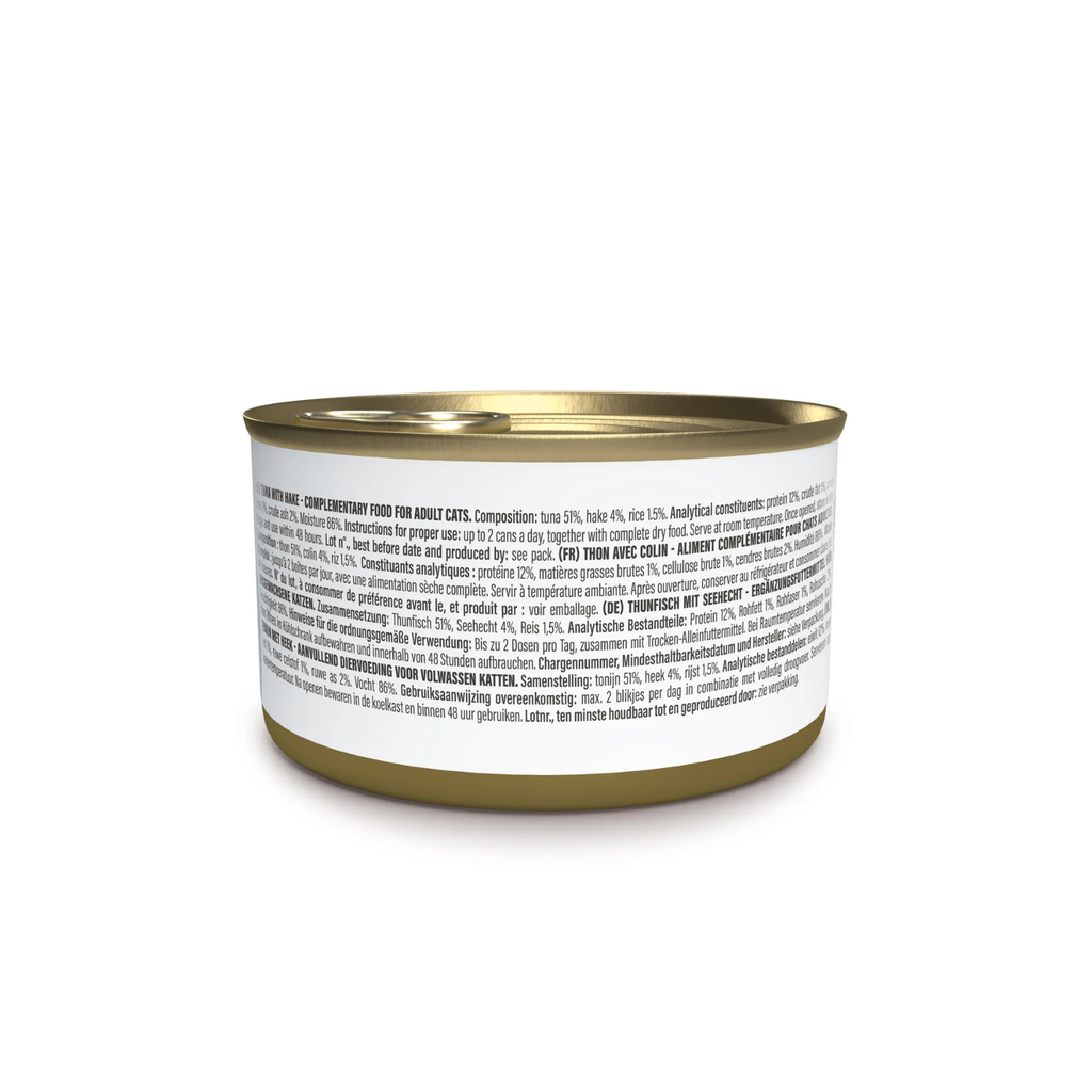 Schesir Cat Wet Food Tuna with Hake in Jelly | Adult Cat | Complementary | Natural Ingredients | 12x70g