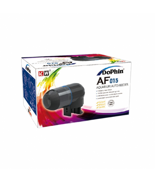 KW Zone DoPhin AF015 Aquarium Auto Feeder | Automatic Fish Food Dispenser | Programmable Aquarium Feeding System