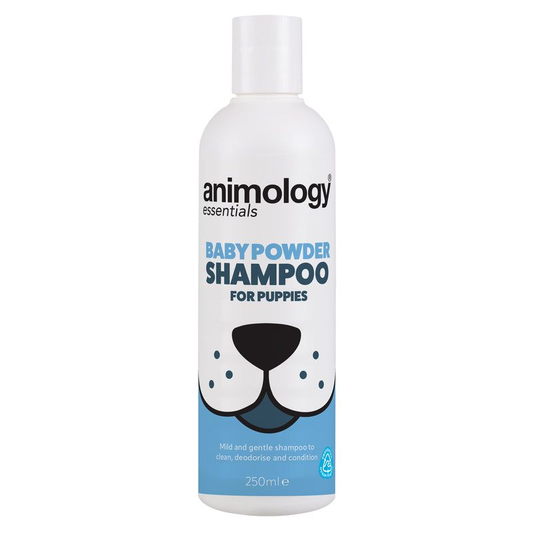 Animology Essentials Baby Powder Puppy Shampoo 250ml | Gentle Puppy Shampoo | Mild Cleansing & Fresh Coat Care