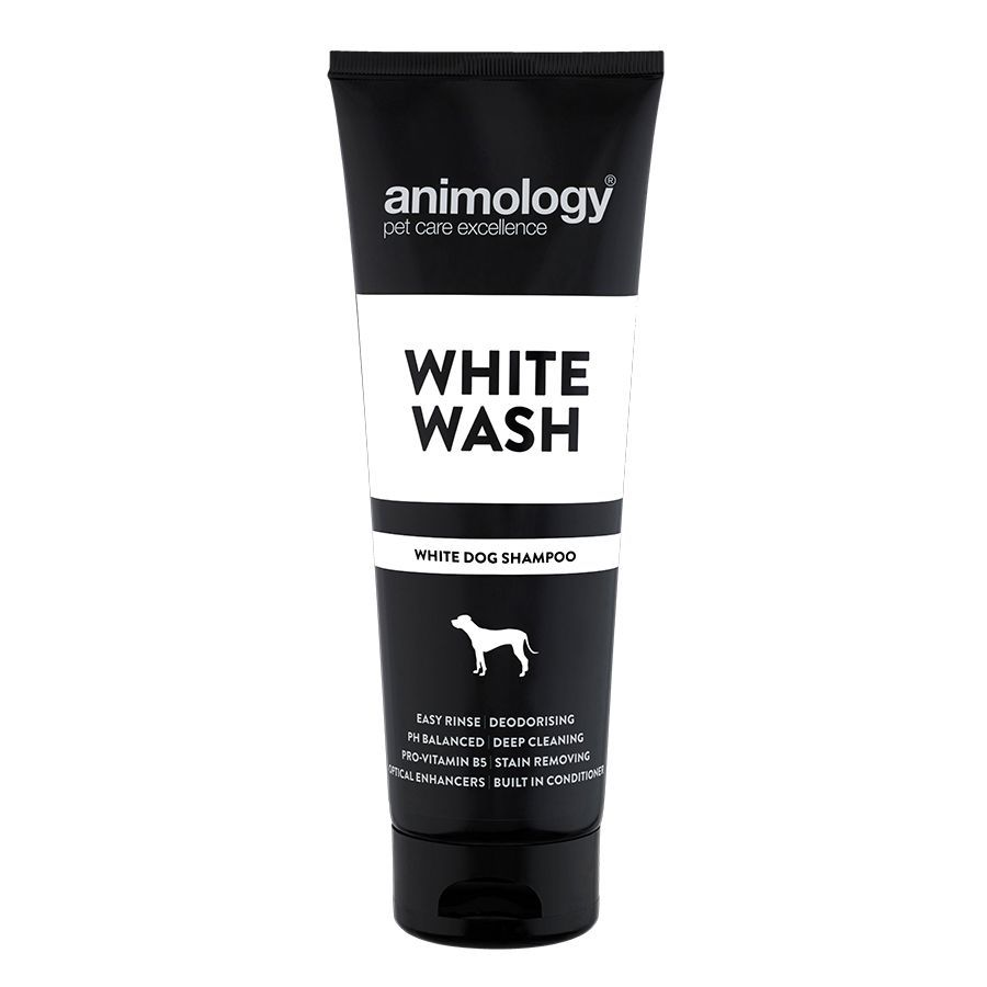 Animology White Wash Dog Shampoo | White & Light Coat Enhancing Dog Shampoo | Cleansing & Brightening Grooming Care