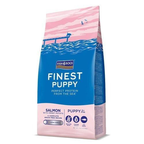 Fish4Dogs Finest Salmon Small Kibble Dry Puppy Food | Grain-Free Puppy Nutrition for Healthy Growth