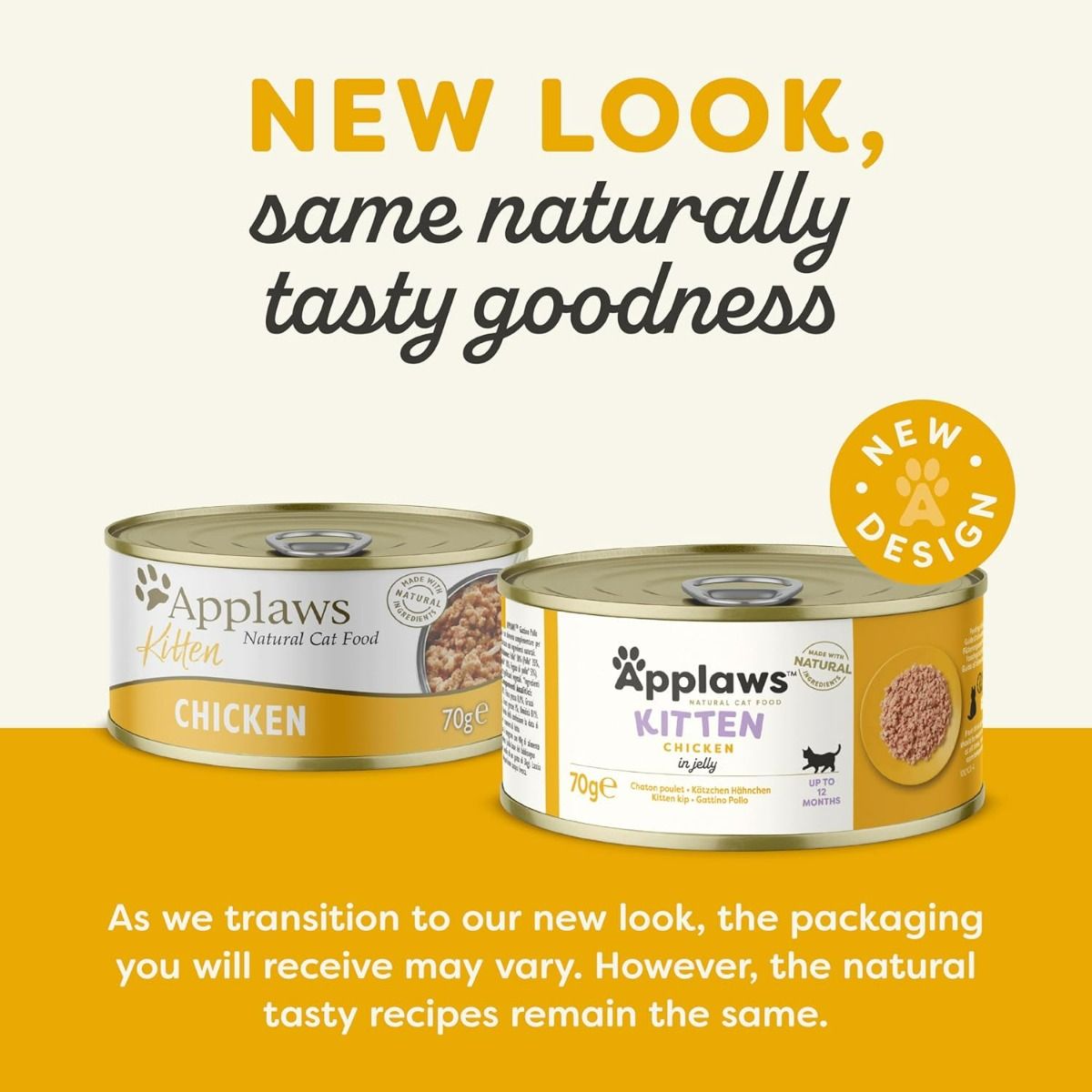 Applaws Natural Kitten Food | Chicken in Jelly | Made with Natural Ingredients | for Kittens up to 12 Months | 70g