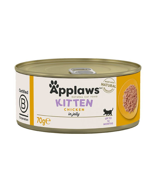 Applaws Natural Kitten Food | Chicken in Jelly | Made with Natural Ingredients | for Kittens up to 12 Months | 70g