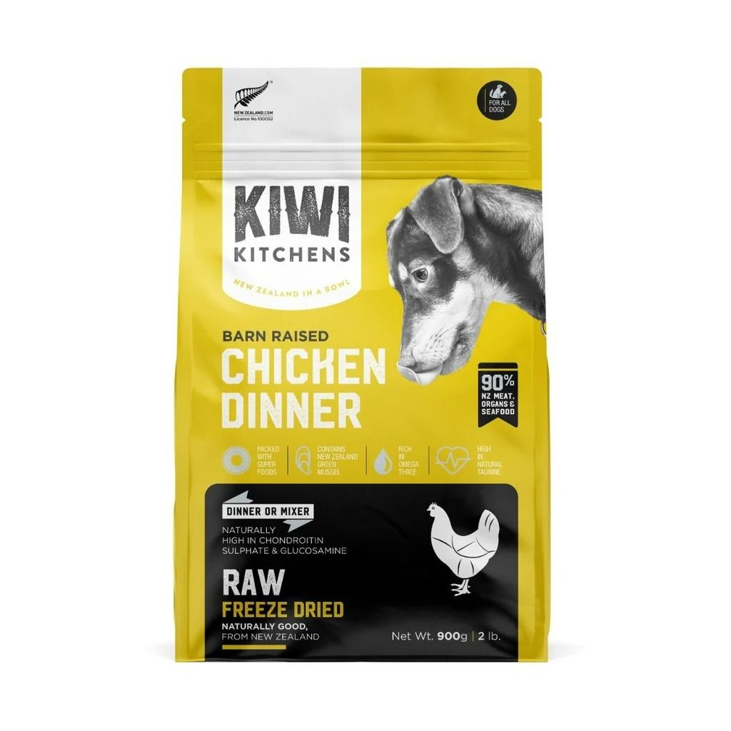 Kiwi Kitchens Freeze Dried Chicken Dry Dog Food 900g