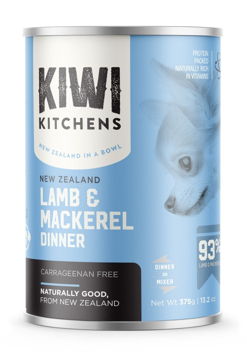 Kiwi Kitchens Mackerel & Lamb Dinner Canned Wet Dog Food 170g