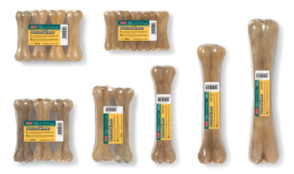 Padovan Natural Chews Bone 11.5cm 160g (4pcs) | Small Cowhide Chews for Small Dogs