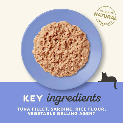Applaws Natural Senior Cat Food with Tuna Fillet & Sardine | High Quality Protein | 70g