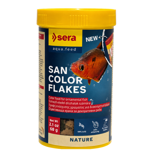 Sera San Nature 250ml-60g | Color Food with Krill for Surface-Feeding Fish