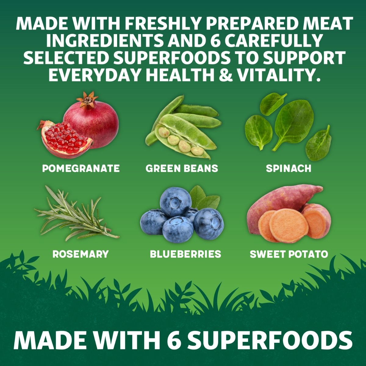 Harringtons Superfoods Adult Chicken & Vegetables Grain Free 1.7kg | Freshly Prepared Chicken | 6 Superfoods | Sensitive Stomachs | 1.7kg-12kg