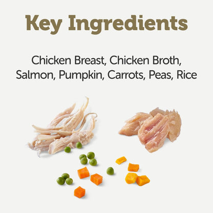 Applaws Taste Toppers in Broth with Chicken Breast, Salmon & Vegetables | 100% Natural | 156g