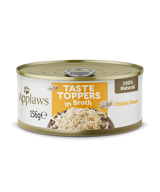 Applaws Taste Toppers in Broth with Chicken Breast | 100% Natural | 156g