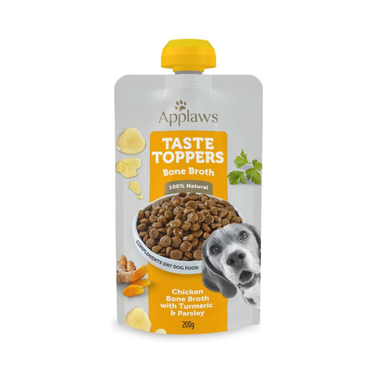 Applaws Taste Toppers: Chicken Bone Broth with Turmeric & Parsley (200g)