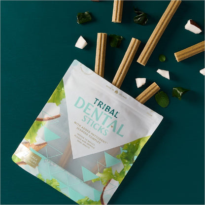 Tribal Dental Sticks Large | Vegan | Phytodent™ Seaweed Complex | Reduces Plaque | Dogs Over 15kg | 7x26g (175g)