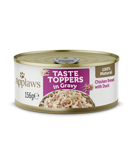 Applaws Taste Toppers in Gravy with Duck & Chicken Breast | 100% Natural | 156g