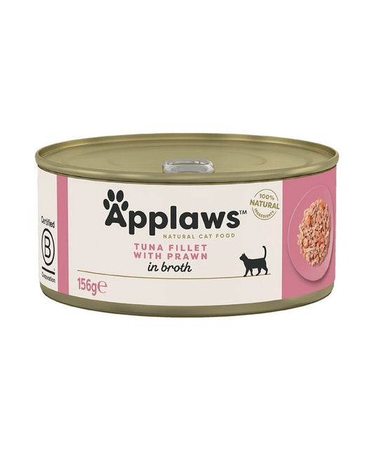 Applaws Natural Cat Food with Tuna Fillet & Prawn in Broth | 100% Natural | 70g