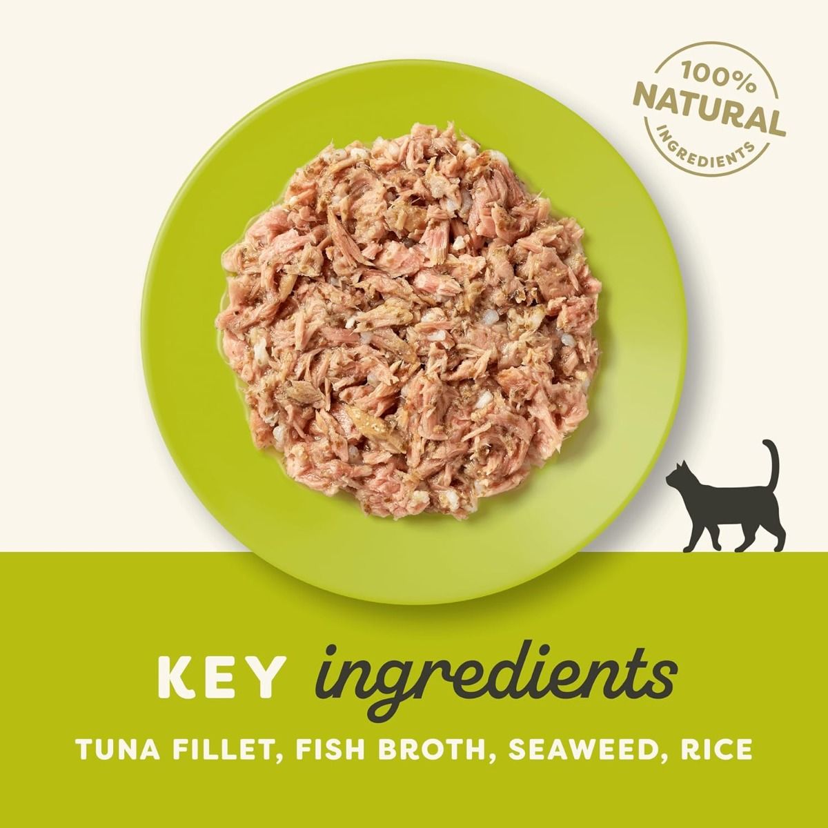 Applaws Natural Cat Food with Tuna Fillet & Seaweed in Broth | 100% Natural | 156g